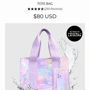 Classmate Travel Tote with Phone Pouch soap bubble New